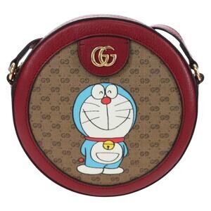 Gucci Doraemon Micro GG Supreme Shoulder Bag Beige